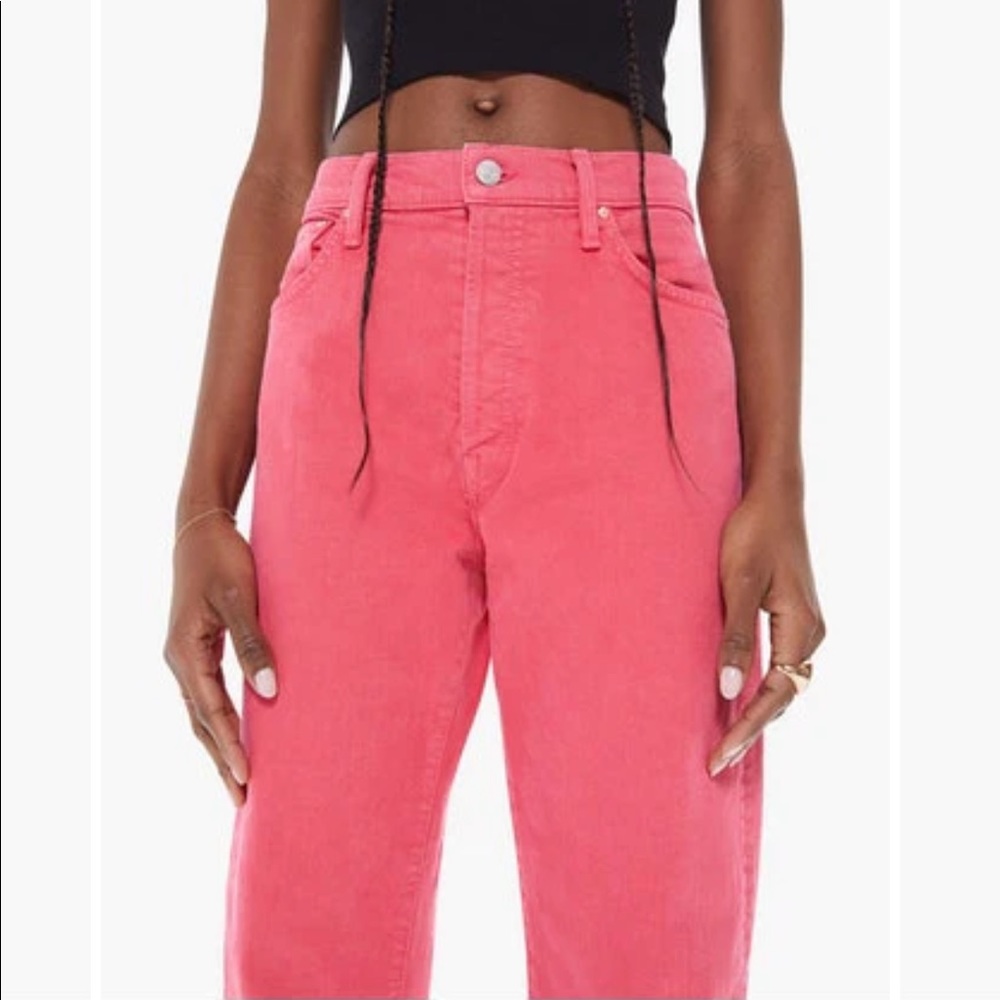 MOTHER ditcher crop in azalea sz 32 nwt